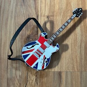 2024 Hallmark, Jumpin’ Jack Flashback Union Jack Guitar - Magic Sound Keepsake
